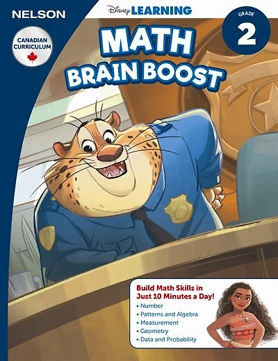 Disney Learning Math Brain Boost Grade Skills Workbook