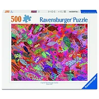 Fish in Fuchsia 500 Pc Puzzle