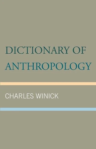 Dictionary Of Anthropology