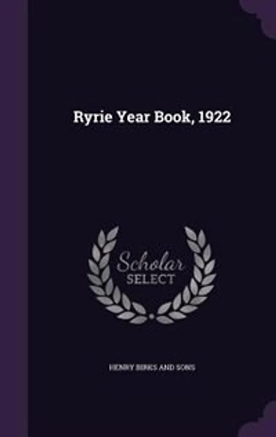 Ryrie Year Book, 1922