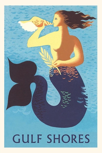 Vintage Journal Gulf Shores, Mermaid