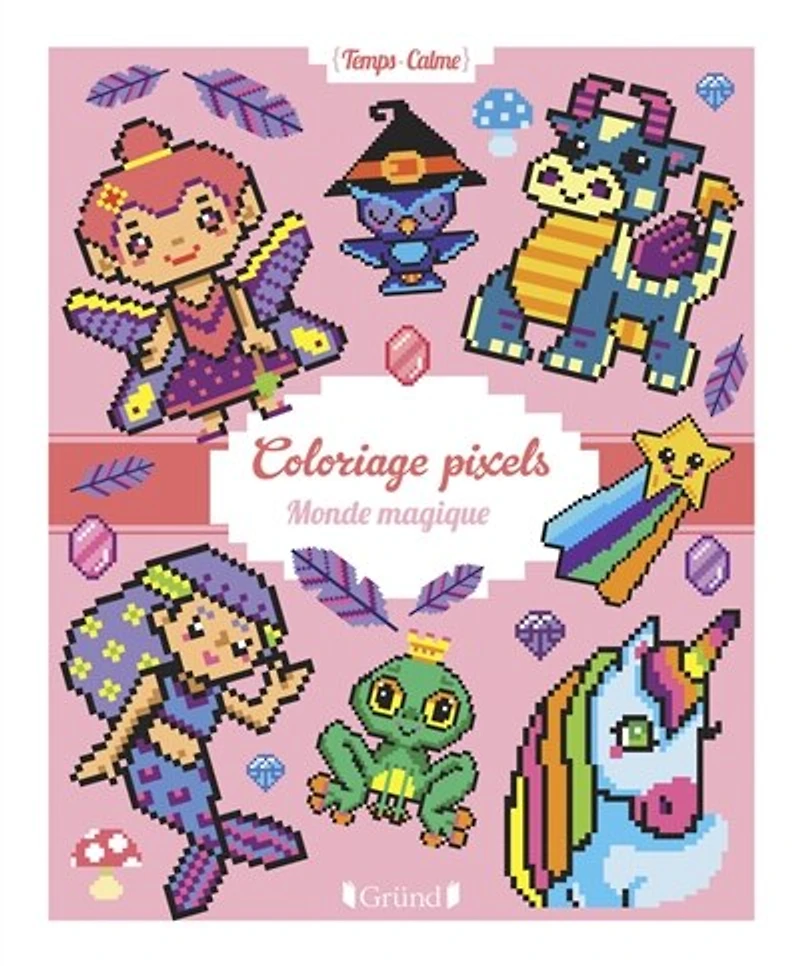 Coloriages pixels: monde magique