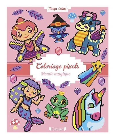 Coloriages pixels: monde magique