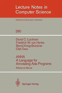 ANNA A Language for Annotating Ada Programs: Reference Manual