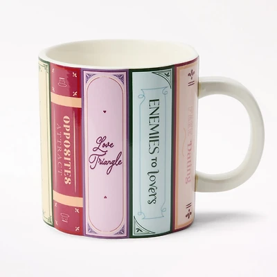 Figural Romance Book Spine Mug
