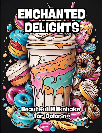 Enchanted Delights: Beautiful MilkShakes for Coloring