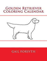 Golden Retriever Coloring Calendar