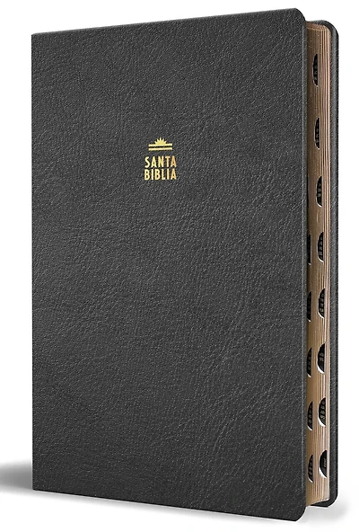 Biblia Reina Valera letra gigante, símil piel negro con índice / Spanish Bible Reina Valera Giant Print, Black Leathersoft with Index