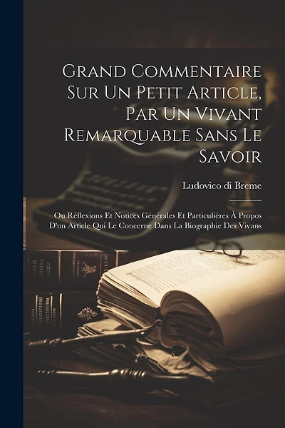 Grand Commentaire Sur Un Petit Article