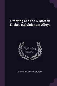 Ordering and the K-state in Nickel-molybdenum Alloys