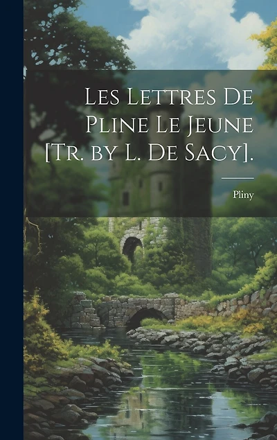 Les Lettres De Pline Le Jeune [Tr. by L. De Sacy].