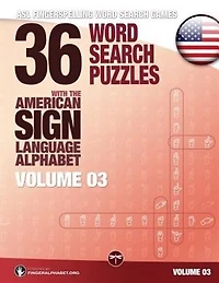 36 Word Search Puzzles with the American Sign Language Alphabet
