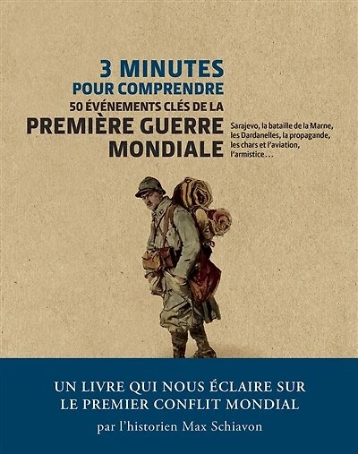 3 minutes pour comprendre 50 événements clés de la Première Guerre mondiale: Sarajevo, la bataille de la Marne, les Dardanelles, la propagande, les chars et l'aviation, l'armistice...