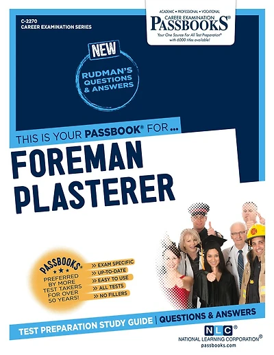 Foreman Plasterer (C-2270): Passbooks Study Guide