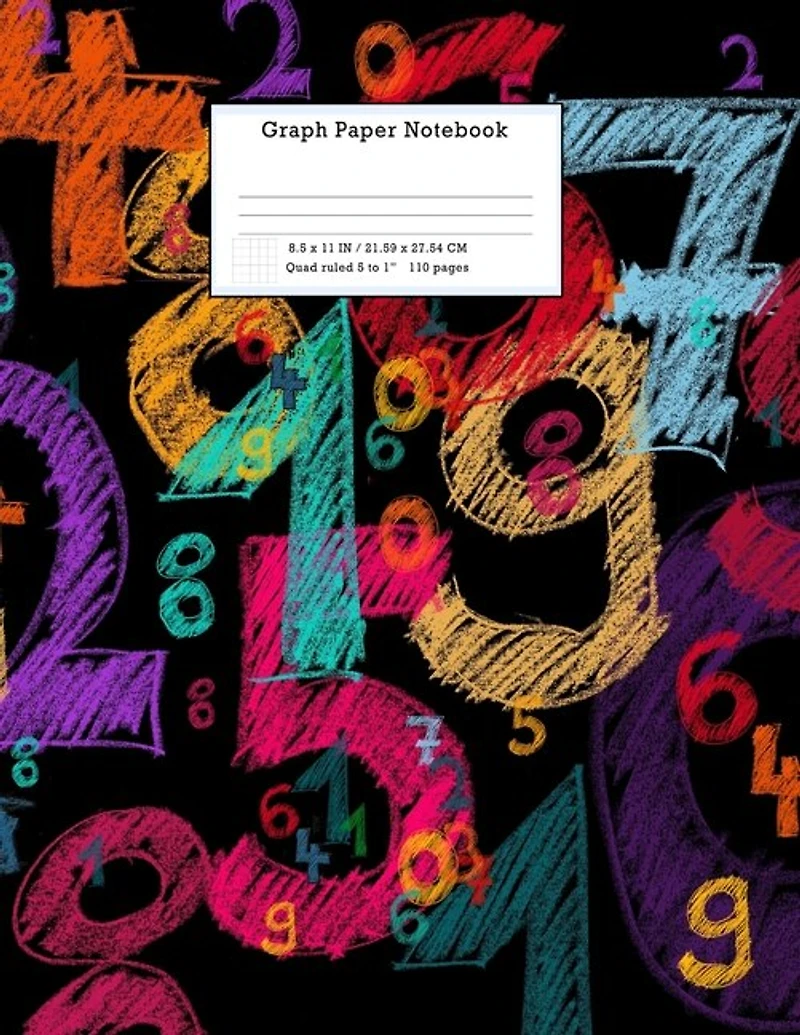 Graph Paper Notebook: Grid Paper Notebook 110 Sheets Large 8.5 X 11 Quad Ruled 5x5