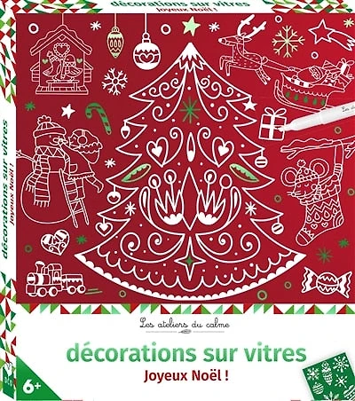 Décorations sur vitres: joyeux Noël !