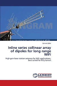 Inline series collinear array of dipoles for long range WiFi