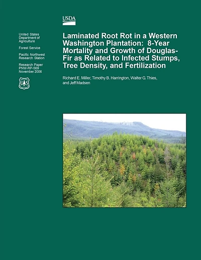 Laminated Root Rot in a Western Washington Plantation: Eight-Year Mortality and Growth of Douglas-Fir as Related to Infected Stumps, Tree Density, and Fertilizaiton
