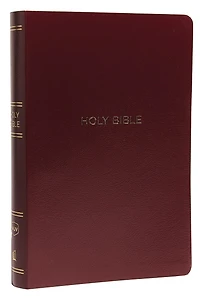 NKJV, Giant Print Center-Column Reference Bible, Verse Art Cover Collection, Leathersoft, Purple, Red Letter, Comfort Print: Holy New King James Version