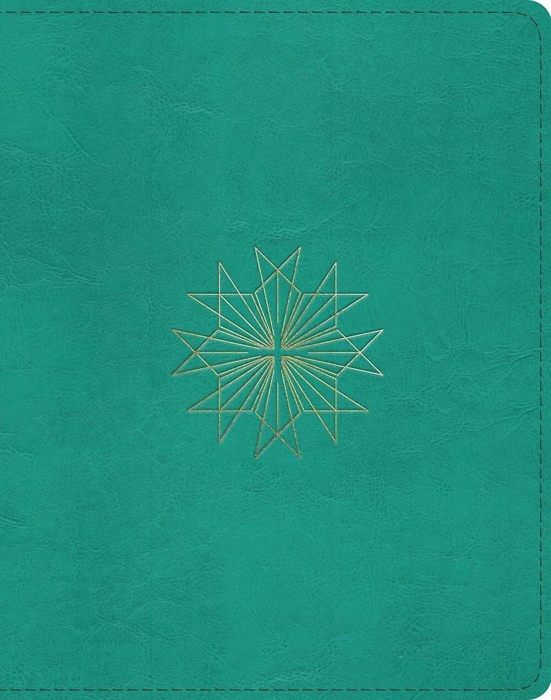 Esv Single Column Journaling Bible (trutone, Teal, Resplendent Cross Design)