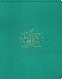 Esv Single Column Journaling Bible (trutone, Teal, Resplendent Cross Design)