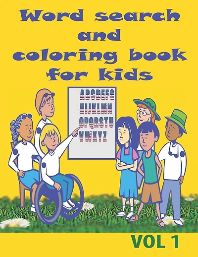 word search and coloring book for kids: Word Search Puzzle Book and coloring book for children, kids to learn numbers and do relaxing coloring vol 1.