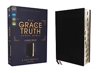 NIV, The Grace and Truth Study Bible (Trustworthy Practical Insights), Large Print, Leathersoft, Brown, Red Letter, Comfort Print