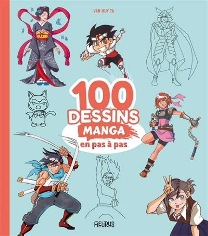100 dessins manga en pas à pas