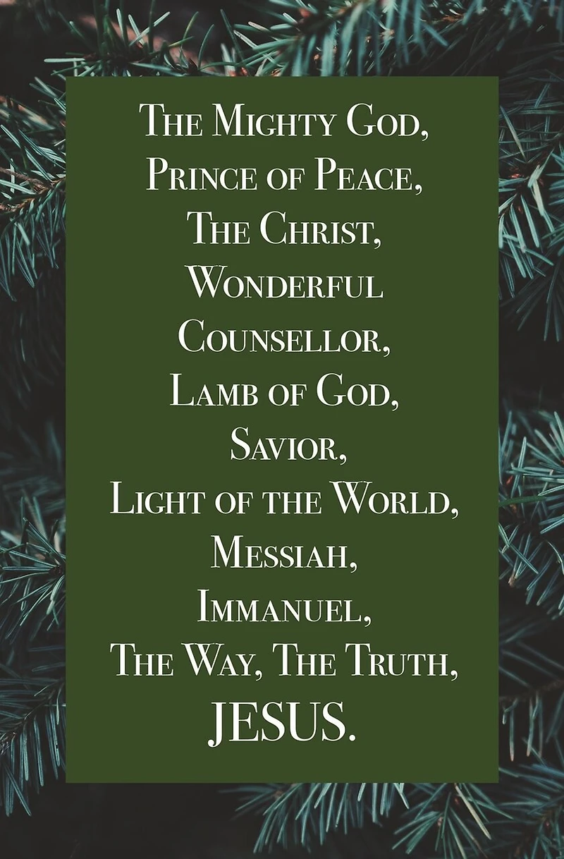 Christmas Bulletin: Jesus (Package of 100)