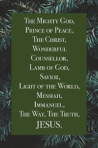 Christmas Bulletin: Jesus (Package of 100)