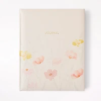 Large Hardcover PU Journal, Spring Floral