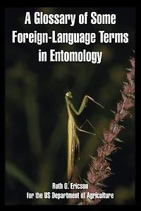 A Glossary of Some Foreign-Language Terms in Entomology
