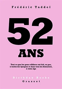 52 ans : tout ce que les gens célèbres ont fait, ou pas, à toutes époques et dans tous domaines, votre âge: âge