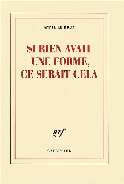 Si rien avait une forme, ce serait cela