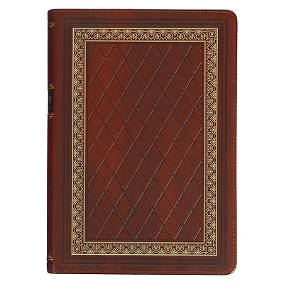 KJV Study Bible Faux Leather, Saddle Tan/Diamond