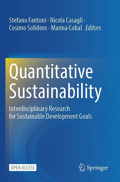 Quantitative Sustainability: Interdisciplinary Research for Sustainable Development Goals