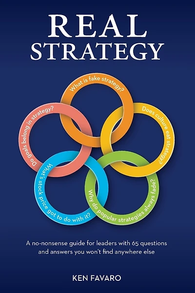 Real Strategy: A no-nonsense guide for leaders with 65 questions and answers you won't find anywhere else