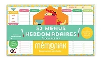 52 menus hebdomadaires à compléter et aimanter sur le frigo