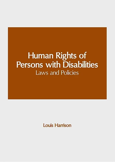 Human Rights of Persons with Disabilities: Laws and Policies