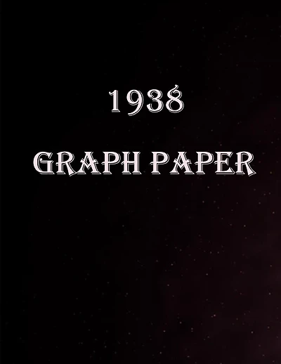 1938 Graph paper: Graph Paper Quad Rule 5x5,150 Pages, Large (8.5 x 11 inches)