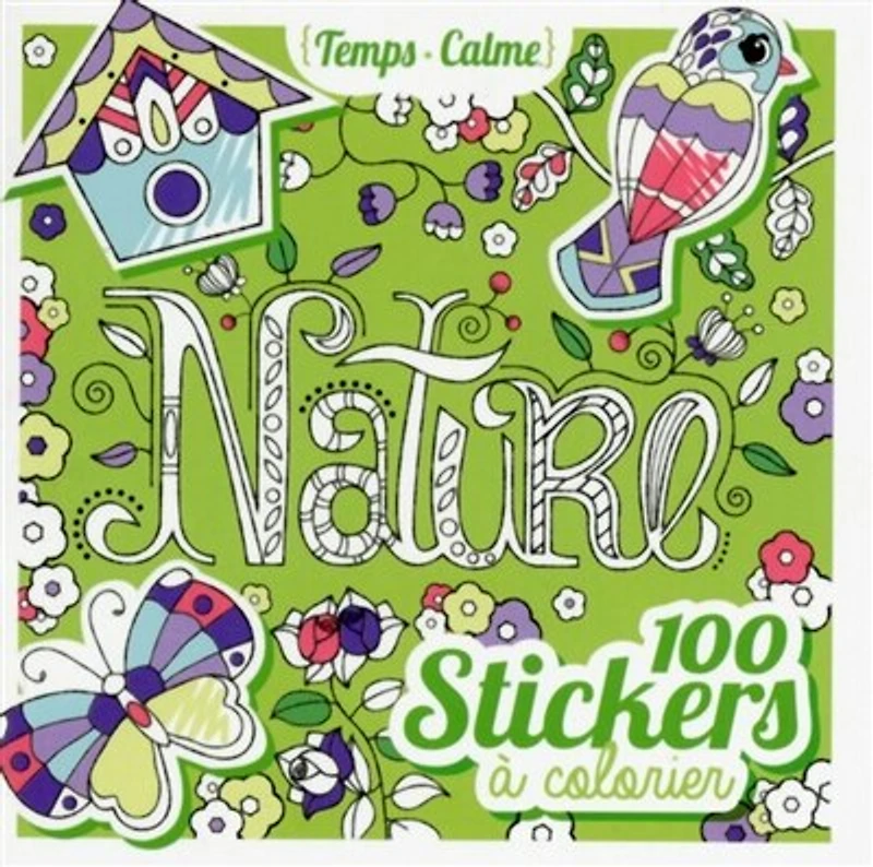 Nature: 100 stickers à colorier