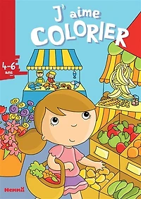J'aime colorier, 4-6 ans : marché: marché