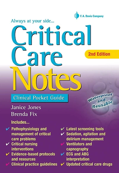 Critical Care Notes: Clinical Pocket Guide