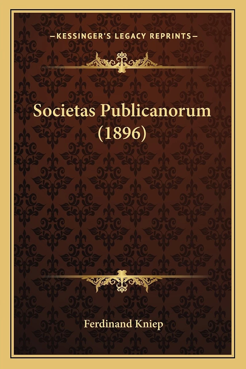 Societas Publicanorum (1896)
