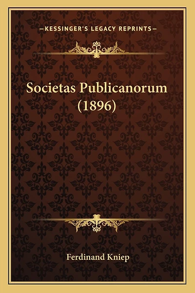 Societas Publicanorum (1896)