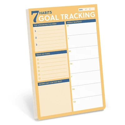 7 Habits Goal Tracking Notepad: A Weekly Tool for Habit-Based Goal Setting