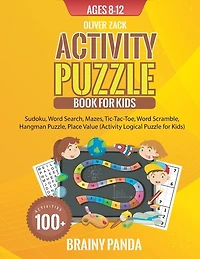 Activity Puzzle Book For Kids Ages 8-12