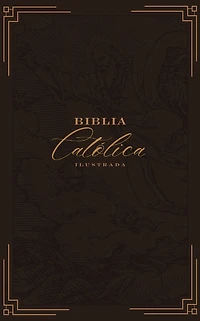 Biblia Católica, Ilustrada, Leathersoft, Azul añil, Comfort Print