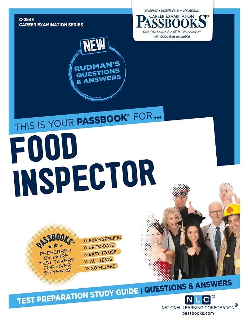 Food Inspector (c-2543): Passbooks Study Guide