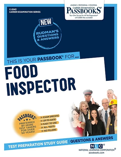 Food Inspector (c-2543): Passbooks Study Guide